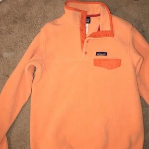 Orange patagonia fleece